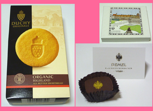 紋章付きのお菓子